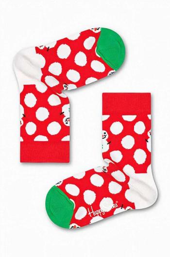 Dětské ponožky Happy Socks Skarpetki Happy Socks KBDS01 4300 červená barva