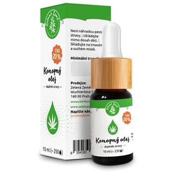 Zelená země CBD Konopný olej 10 ml, 20% (8594183381718)