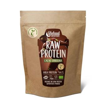 LifeFood Protein kakaový se spirulinou BIO RAW 450 g