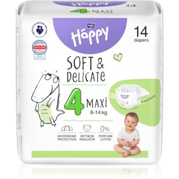 Bella Baby Happy Soft&Delicate Size 4 Maxi jednorázové pleny 8-14 kg 14 ks