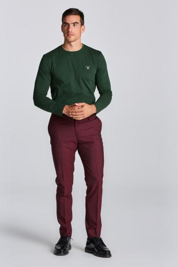 KALHOTY GANT D2. HALLDEN COLOR SUIT PANTS ROSEWATER