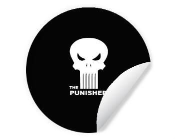 Samolepky kruh The Punisher