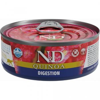 Konzerva N&D Cat Quinoa Digestion Lamb 80g