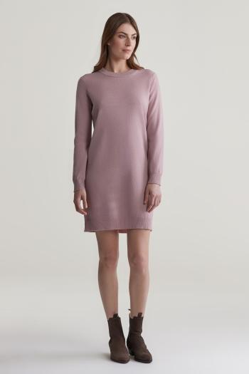 ŠATY GANT SUPERFINE LAMBSWOOL DRESS DUSTY PINK