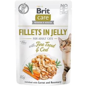 Brit Care Cat Fillets in Jelly with Fine Trout & Cod  85 g  (8595602540587)