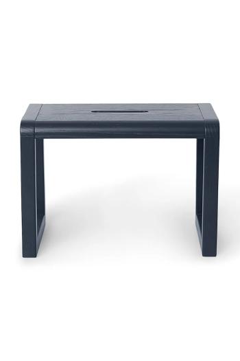 Stolík ferm LIVING Little Architect Stool tmavomodrá farba