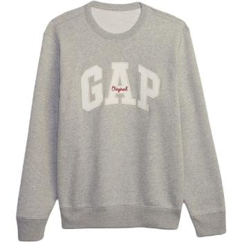 GAP CREWNECK LOGO Pánská mikina, šedá, velikost