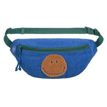 LÄSSIG Little Smile Mini bum bag Cord Gang - , modrá