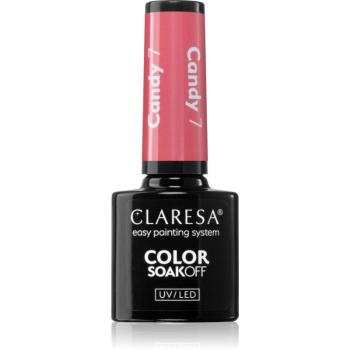 Claresa SoakOff UV/LED Color Candy gelový lak na nehty odstín 7 5 g