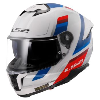 Moto přilba LS2 FF808 Stream II Vintage White Blue Red  XL (61-62)