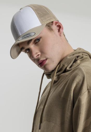 Urban Classics Retro Trucker Colored Front khaki/white/khaki