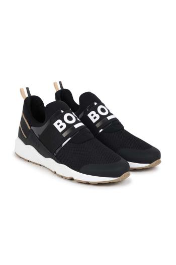 Dětské sneakers boty BOSS černá barva, J51308