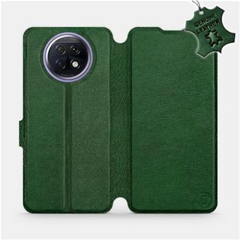 Flip pouzdro na mobil Xiaomi Redmi Note 9T 5G - Zelené - kožené -   Green Leather (5903516625741)