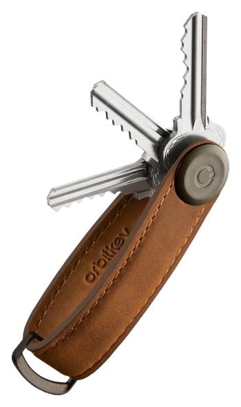 Orbitkey Crazy Horse Chestnut Brown with Brown Stitching