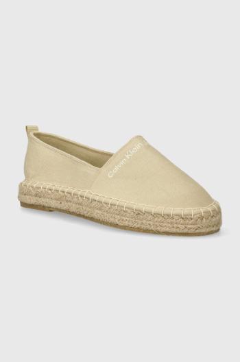 Dětské espadrilky Calvin Klein Jeans béžová barva