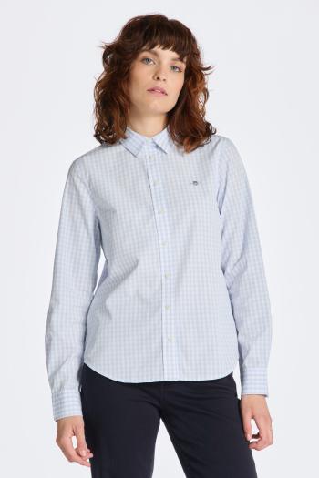 KOŠILE GANT REG POPLIN GINGHAM SHIRT LIGHT BLUE