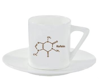 Espresso hrnek s podšálkem 100ml Kofein