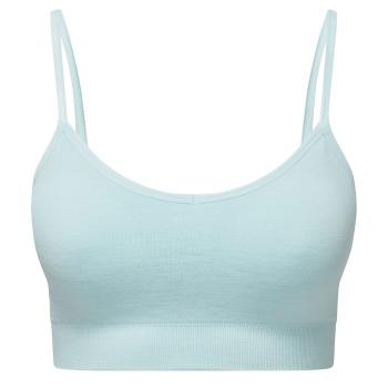 TriDri® Bezešvá sportovní podprsenka 3D Fit - Nebesky modrý melír | XL