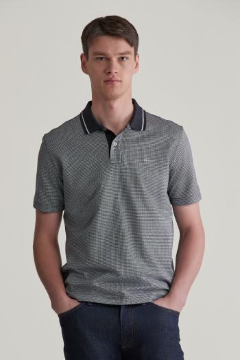 POLOKOŠILE GANT MICRO HOUNDSTOOTH POLO BLACK