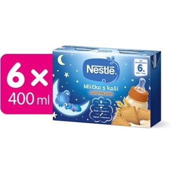 NESTLÉ Mlíčko s kaší Sušenkové 6× (2× 200 ml) (7613033404115)