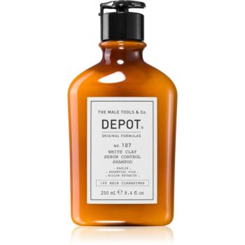 Depot No. 107 White Clay Sebum Control Shampoo čisticí šampon pro mastné vlasy a vlasovou pokožku 250 ml