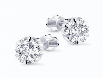 Cutie Diamonds Nádherné náušnice z bílého zlata s diamanty DZ8039-30-00-X-2