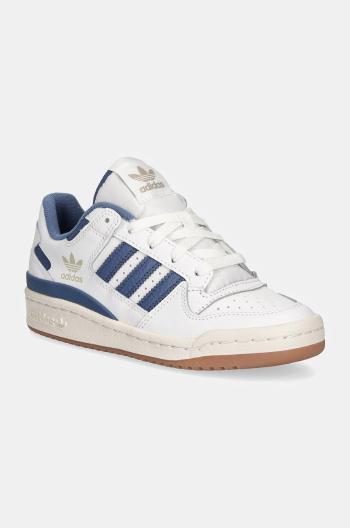 Dětské kožené sneakers boty adidas Originals FORUM LOW CL bílá barva, IH0224