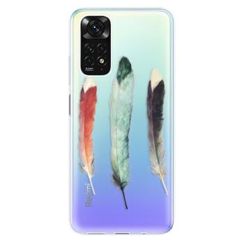 Odolné silikonové pouzdro iSaprio - Three Feathers - Xiaomi Redmi Note 11 / Note 11S