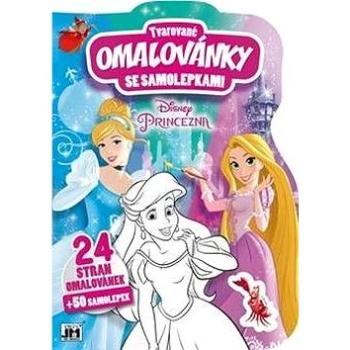 Tvarované omalovánky se samolepkami Princezny