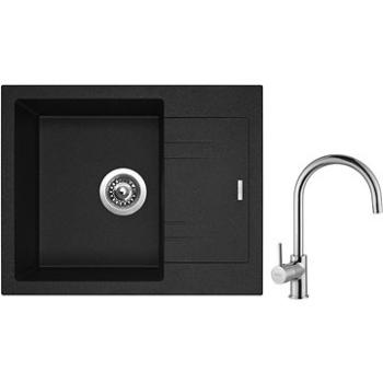 SINKS LINEA 600 N Granblack + SINKS VITALIA (LI60030NVICL)