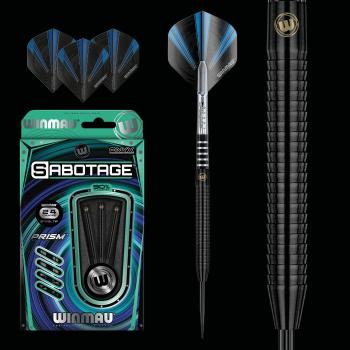 Darts steel szett Winmau Sabotage Black 24g 90% wolfram