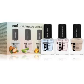 emi Nail Therapy System Set sada laků na nehty s vyživujícím účinkem