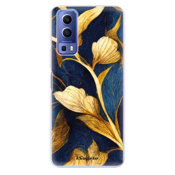 Odolné silikonové pouzdro iSaprio - Gold Leaves - Vivo Y72 5G