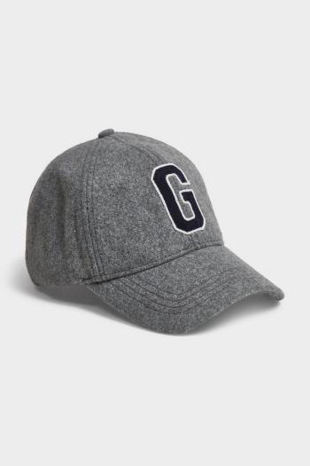 KŠILTOVKA GANT G BADGE WOOL CAP GREY MELANGE