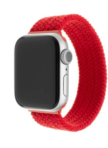 Szíj FIXED Elastic Nylon Strap Apple Watch 38 /40 / 41mm méret S - piros