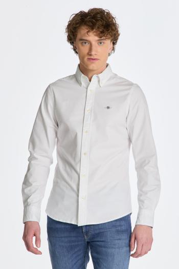 KOŠILE GANT SLIM OXFORD STRETCH SHIRT WHITE