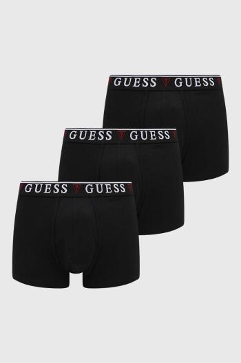 Boxerky Guess BRIAN 3-pack pánské, černá barva, U97G01 KCD31