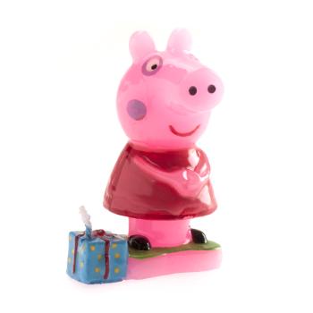 Dekora Narozeninová svíčka - Prasátko Peppa 8 cm