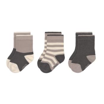 LÄSSIG Dětské ponožky 3-pack anthracite taupe