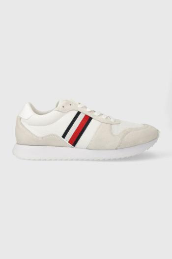 Sneakers boty Tommy Hilfiger RUNNER EVO MIX ESS bílá barva, FM0FM04886