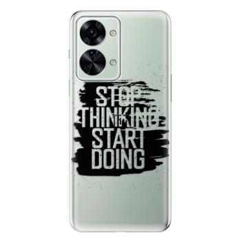 Odolné silikonové pouzdro iSaprio - Start Doing - black - OnePlus Nord 2T 5G