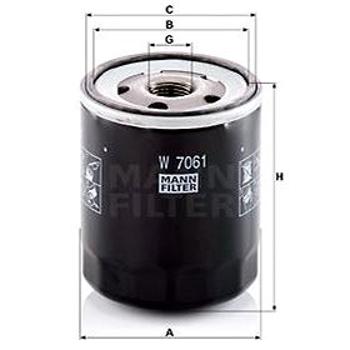 MANN-FILTER W7061 pro vozy MAZDA (W7061)