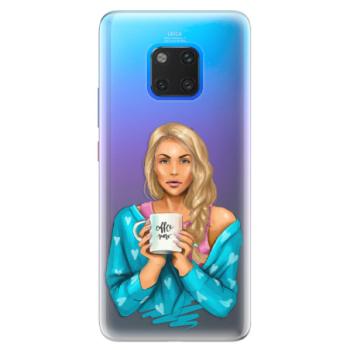 Silikonové pouzdro iSaprio - Coffe Now - Blond - Huawei Mate 20 Pro