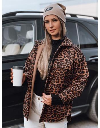 Dámská bunda oversize SAVANNAH s leopardím vzorem