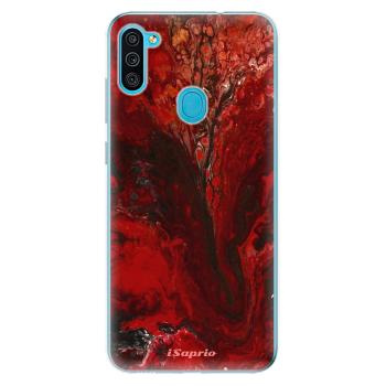 Odolné silikonové pouzdro iSaprio - RedMarble 17 - Samsung Galaxy M11