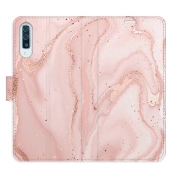 Flipové pouzdro iSaprio - RoseGold Marble - Samsung Galaxy A50