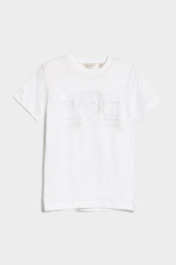 TRIČKO GANT TONAL SHIELD T-SHIRT WHITE