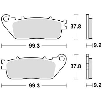 Braking brzdové destičky (semi-metalická směs SM1) (2ks) M501-194 (M501-194)