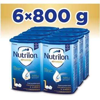 Nutrilon 1 Advanced počáteční kojenecké mléko 6× 800 g, 0+ (8595002109933)