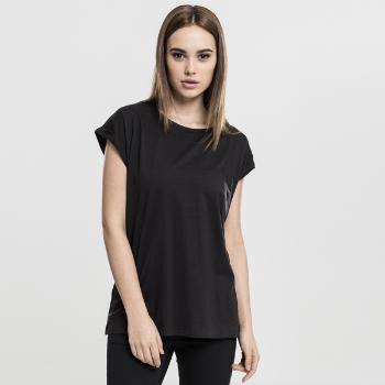 Tričko Urban Classics Ladies Extended Shoulder Tee black - M